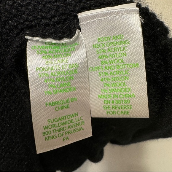 NWT - Lilly Pulitzer Black - Maura One-Shoulder Wool Blend Sweater Size: Large - Picture 5 of 5